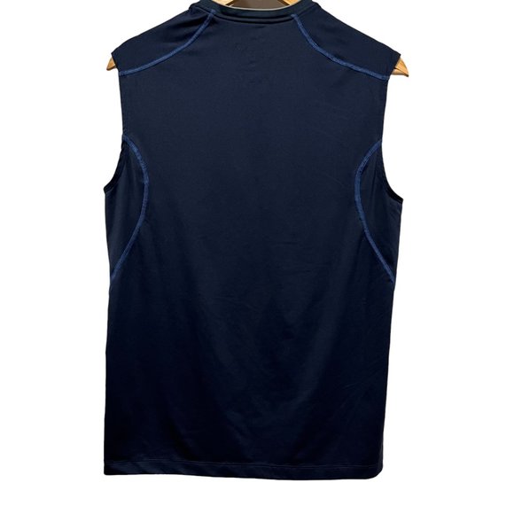 Nike Men's Pro Combat Dri Fit Fitted Sleeveless Shirt, Navy, M - Picture 2 of 6